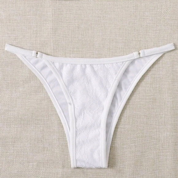 White Lace Bikini Swimsuit - Picture 3 of 6